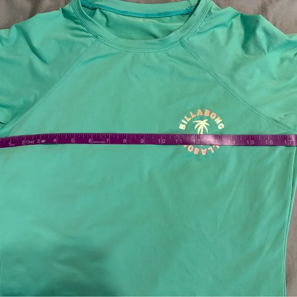 Billabong Women’s Sol Searcher Rash Guard Tropical Green - Size Large - Picture 8 of 11